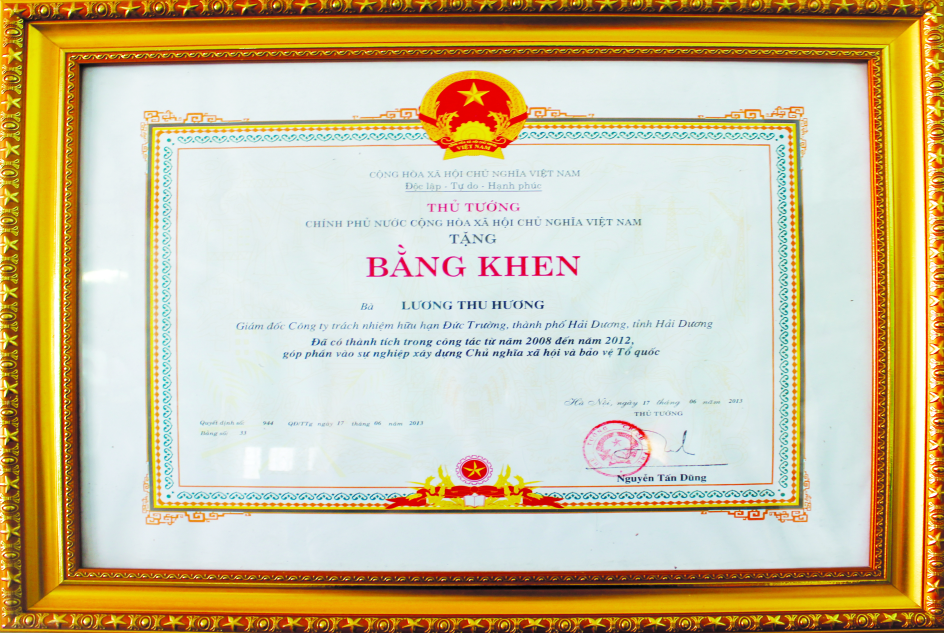 Chính phủ nước CHXHCN Việt Nam trao tặng 2013